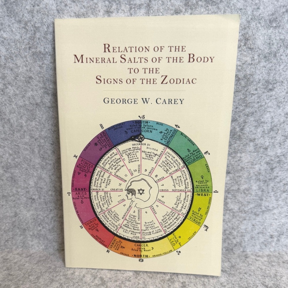 Relation of the Mineral Salts of the Body to the Signs of the Zodiac - Softcover